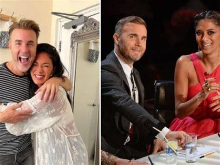 Nicole Scherzinger looks thrilled to reunite with Gary Barlow 10 years
