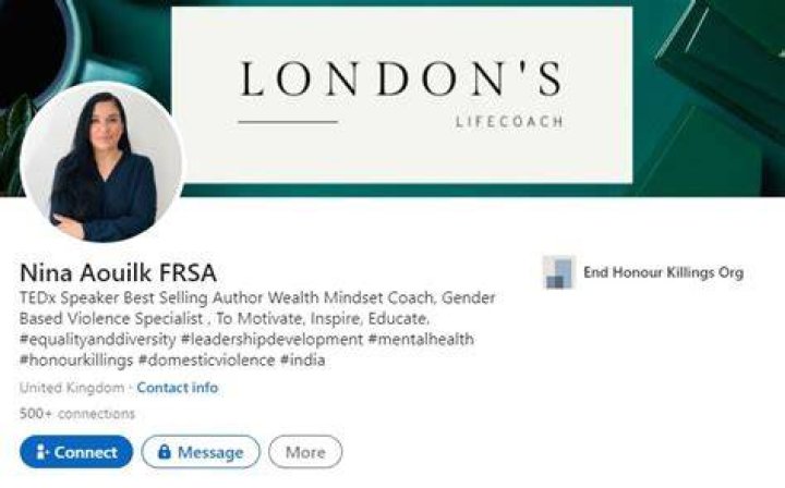 Nina Aouilk FRSA en LinkedIn childabuse trauma