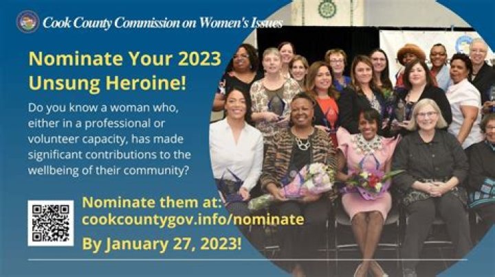 Nominate a Cook County Unsung Heroine Now Roscoe Village Neighbors