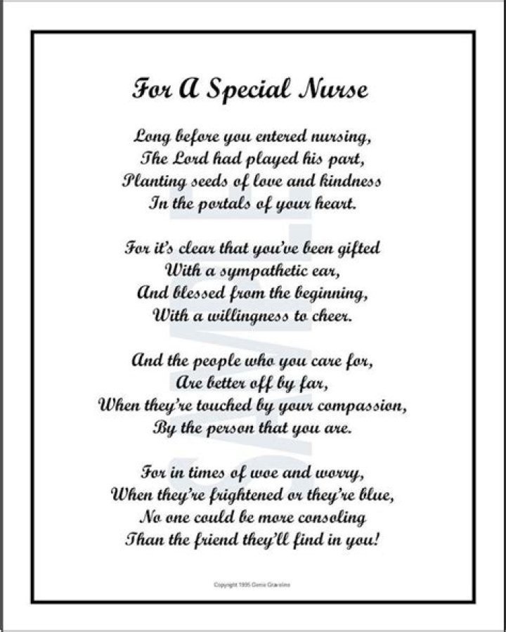 Nurse Poem Nurse Graduation Nurse Thank You Nurse Etsy Mom poems