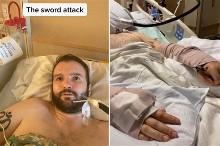 NY school shooter goes viral after being attacked by sword