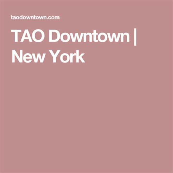Official Website of TAO Downtown Restaurant New York City