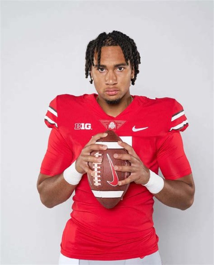 Ohio State football C.J. Stroud hugs mother, takes questions after