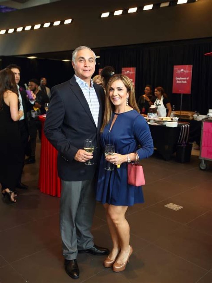 Orlando Romero and KPRC's Courtney Zavala. CultureMap Houston
