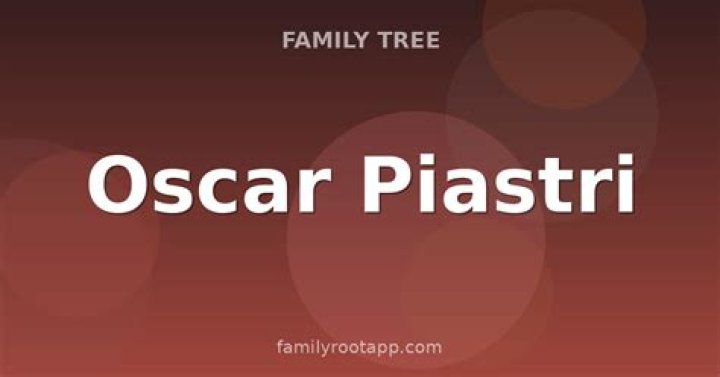 Oscar Piastri's Family Tree Unveiled