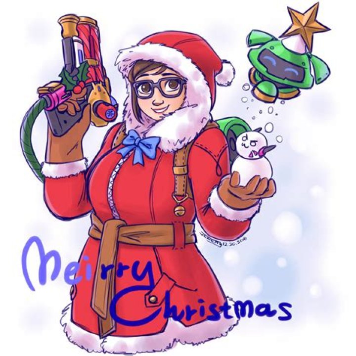 Overwatch Meirry Christmasby ChiehChen Overwatch, Overwatch mei
