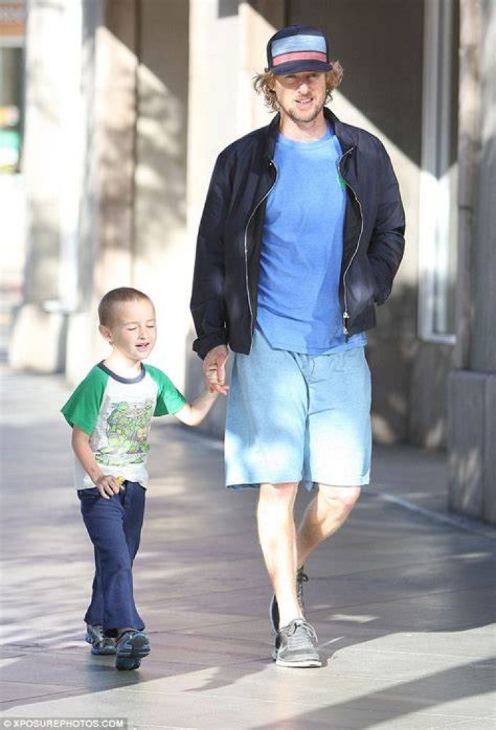 Owen Wilson looks happy during rare sighting with son Robert Ford