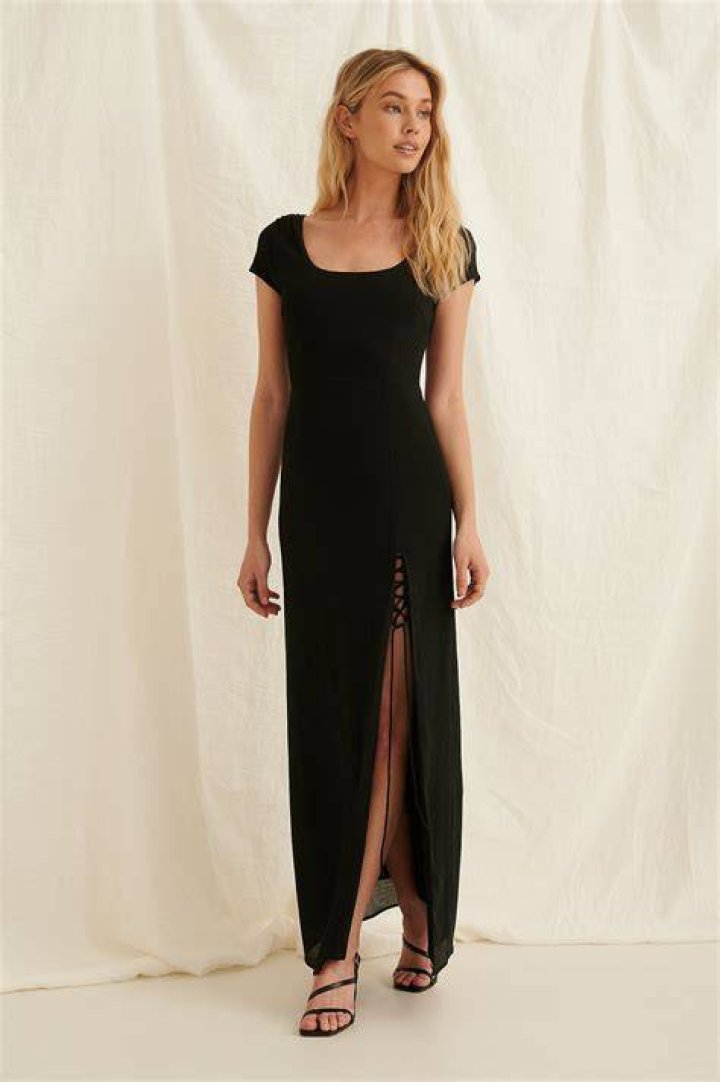 Pamela X Nakd Recycled Bardot Wrap Front Crop Top Black ModeSens