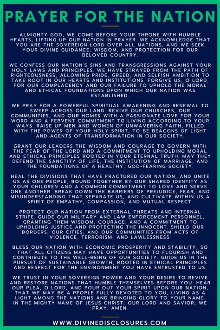 Pastoral Prayer For Our Nation, May Your Kingdom Come