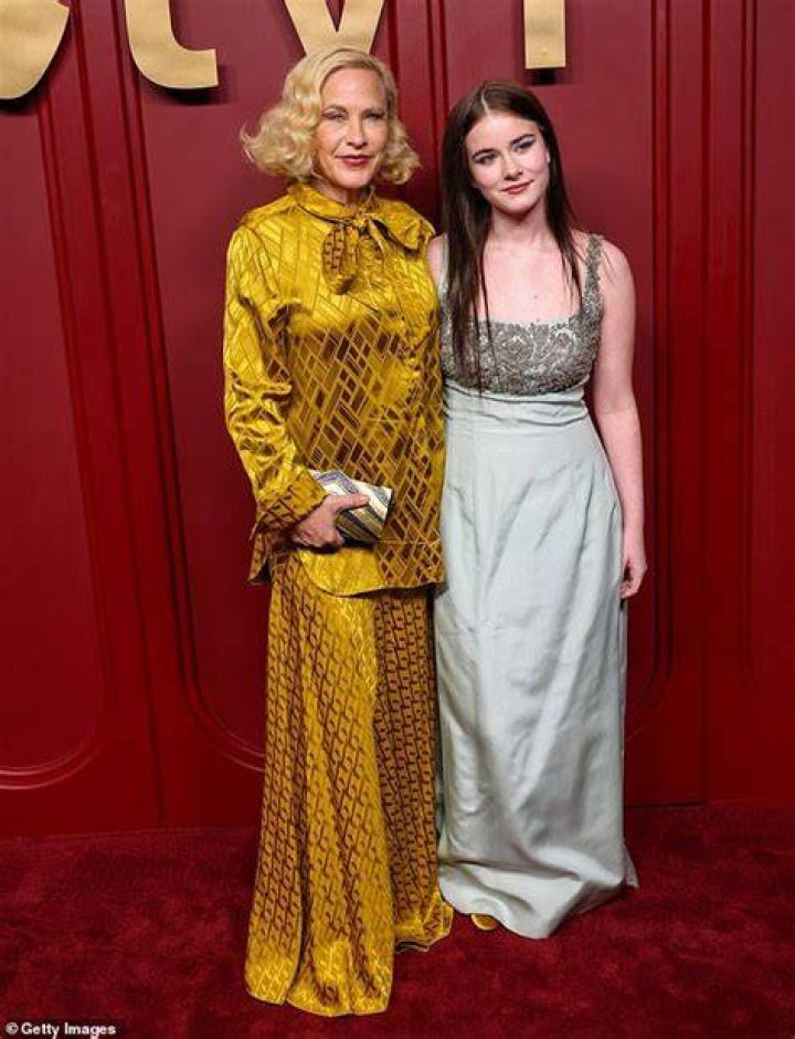Patricia Arquette and daughter Harlow Olivia Calliope Jane attending
