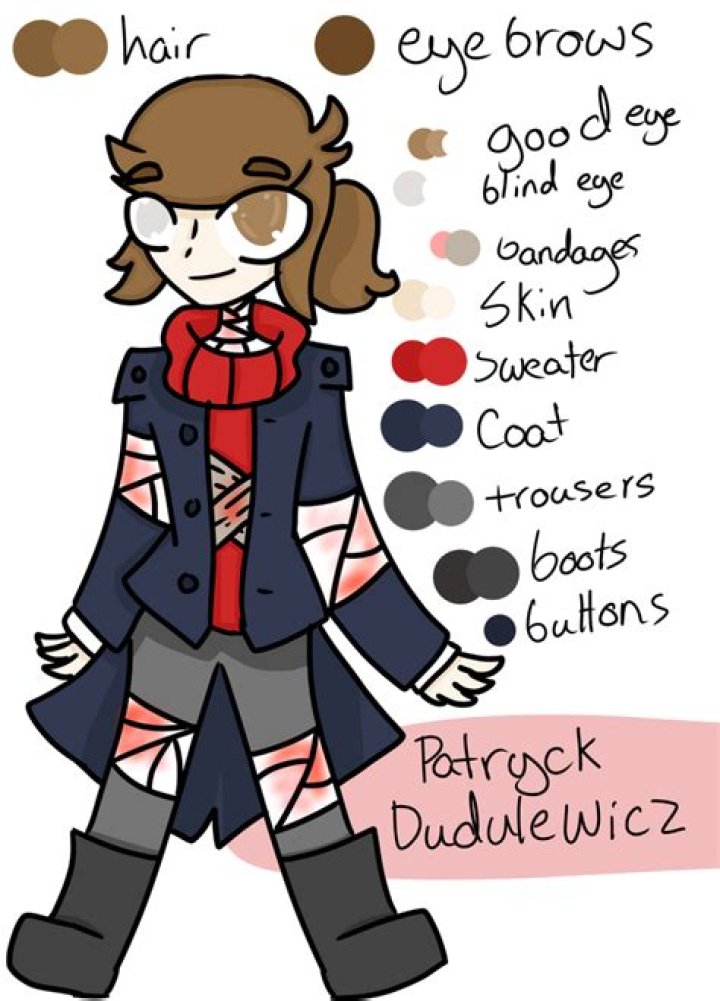 Patryk Dudulewicz ref sheet Defeatworld AU by NikoWantsAHug on DeviantArt