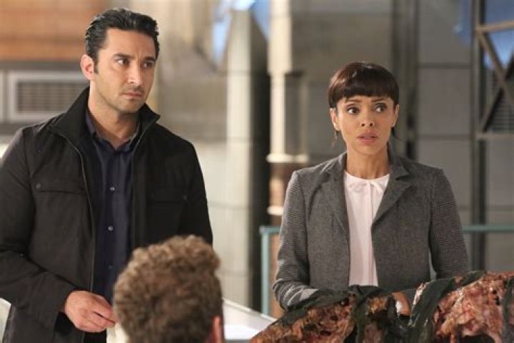 Pej Vahdat & Tamara Taylor from Bones Wedding Album E! News