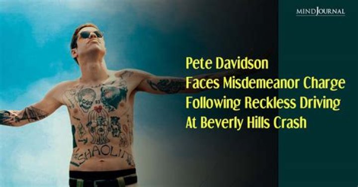 Pete Davidson Charged With Reckless Driving Over Car Crash In Beverly