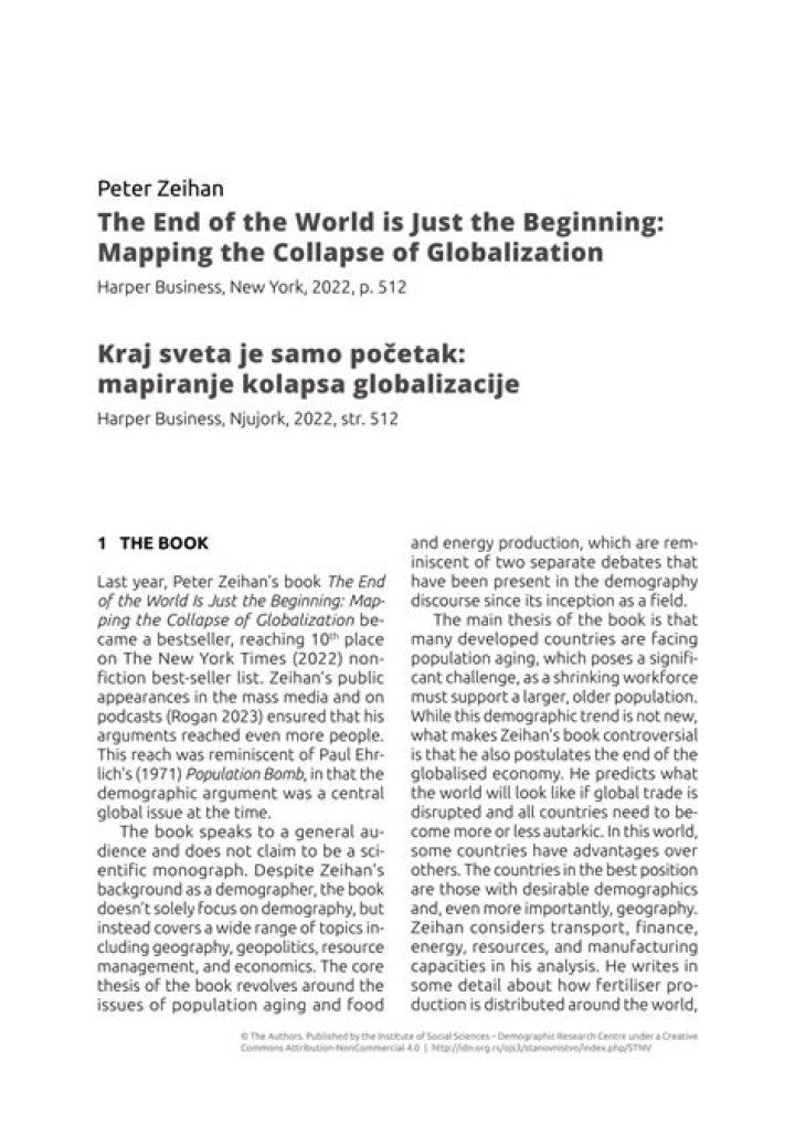 Peter Zeihan The End of the World is Just the Beginning A Review