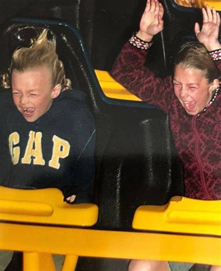 Phoebe Bridgers on a rollercoaster with her brother Jackson Bridgers I