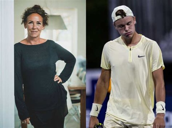 Photo Aneke Rune (m&egrave;re du joueur de tennis Holger Rune) et Alma Rune