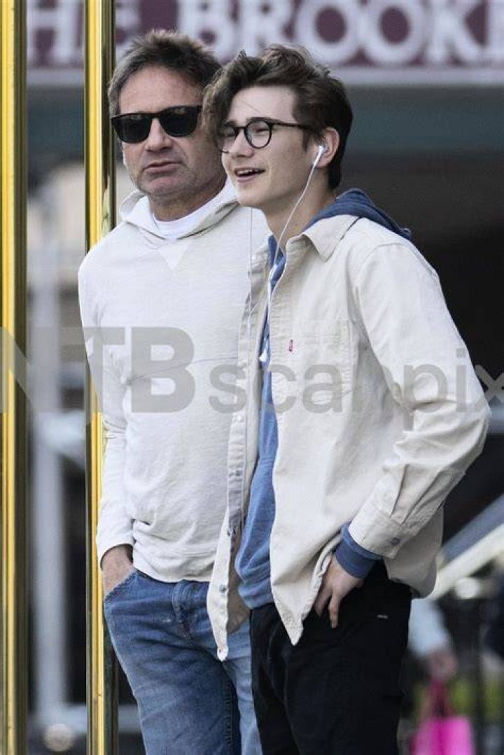 Photos David Duchovny and son take a cab in New York April, 2019