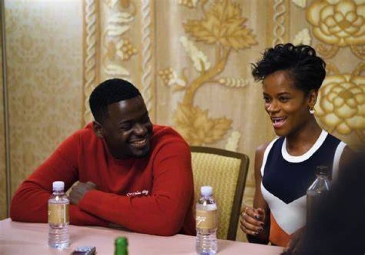 Pictured Letitia Wright and Daniel Kaluuya Celebrities at the 2018