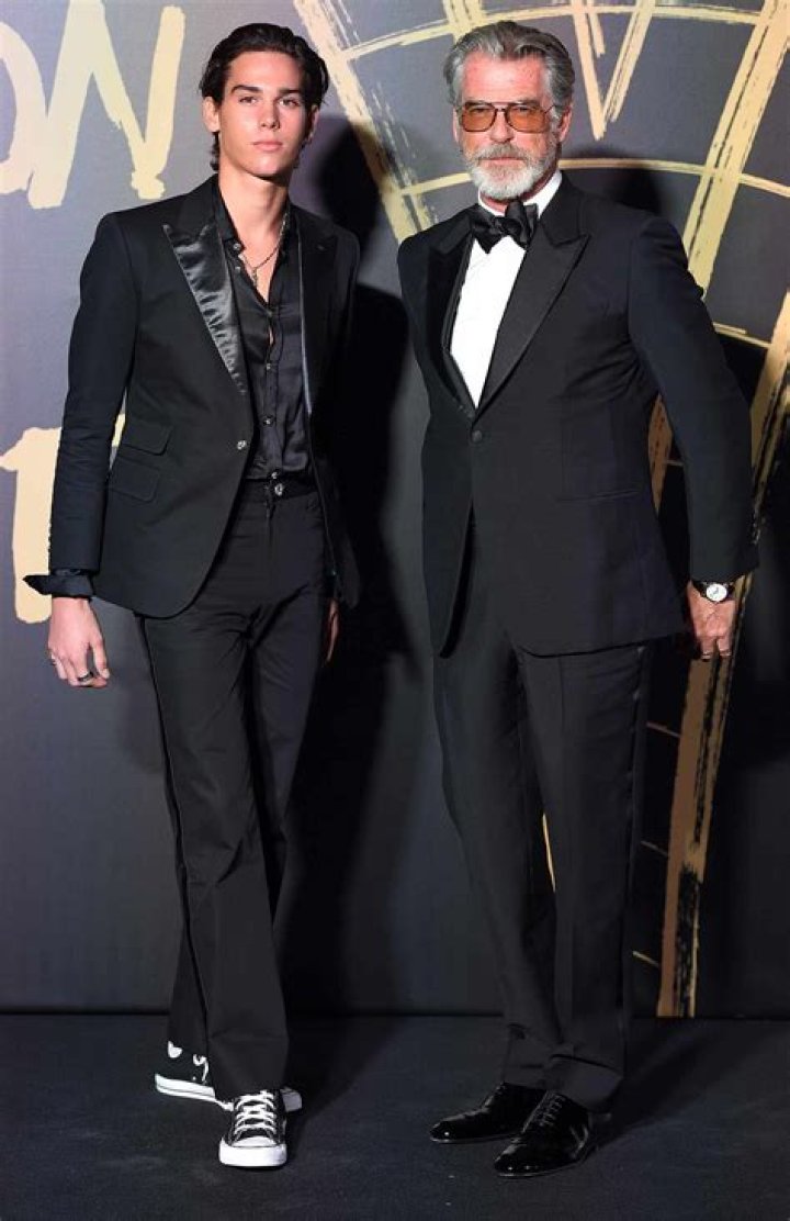 Pierce Brosnan Supports His Son Paris Walk the Runway at London Fashion