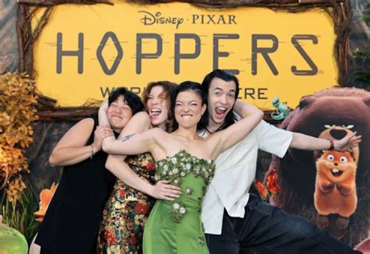 Piper Curda with her friends