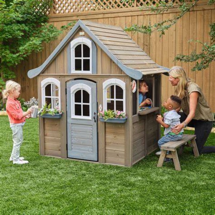 Playhouse Natural Wonder Play houses, Wooden outdoor playhouse, House