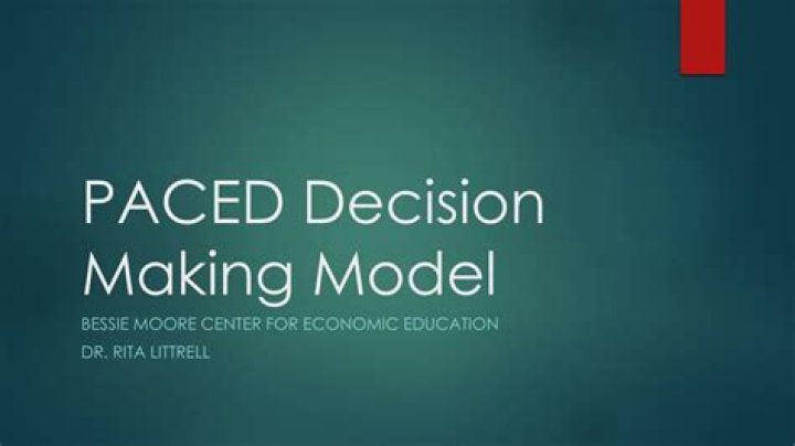 PPT PACED Decision Making Model PowerPoint Presentation, free