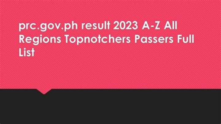 PRC CLE PhLE Dentists Nurses Licensure Examination Results 2023 Passers