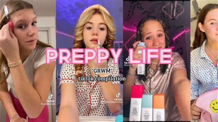preppy grwm in 2023 Tiktok style, Skin care tutorial, Makeup routine