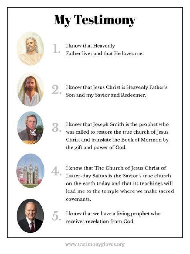 Printable Testimony Examples Testimony Gloves