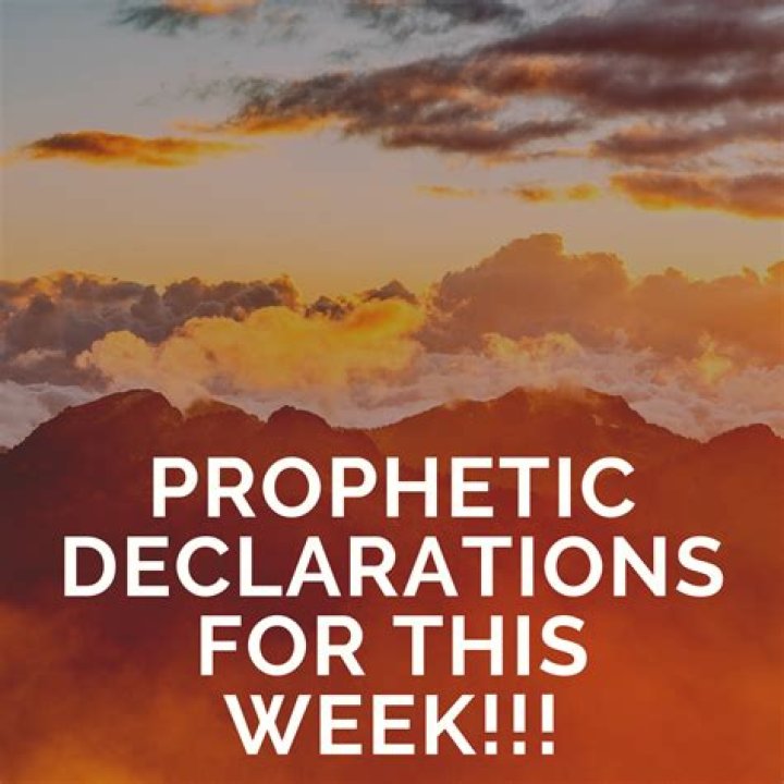 PROPHETIC DECLARATIONS FOR THIS WEEK!!! Living Faith Media