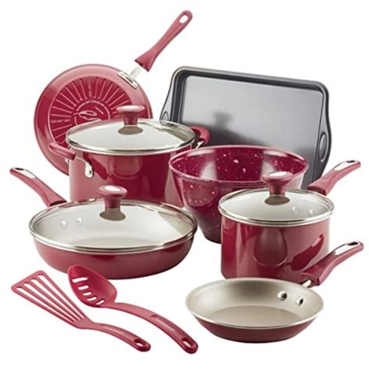rachael ray red cookware set