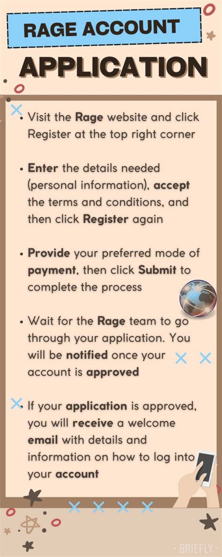 Rage account online application, payment details, balance, FAQs