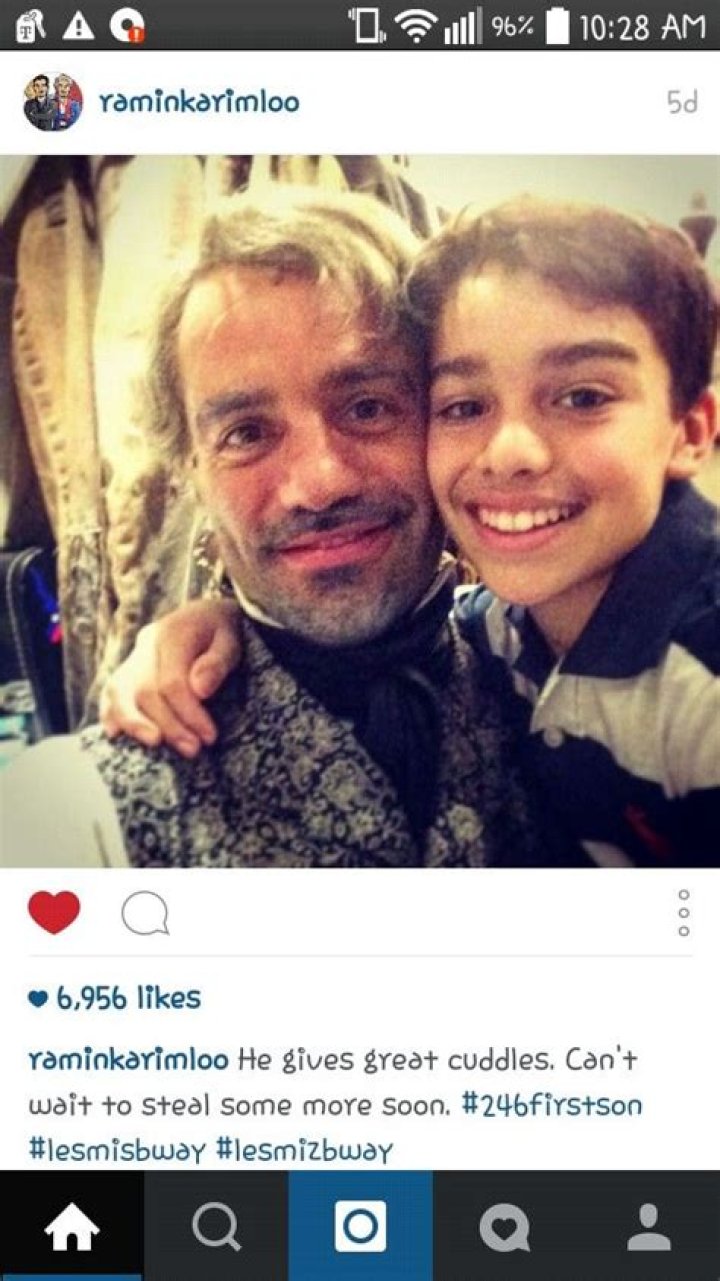 Ramin Karimloo Wife And Son