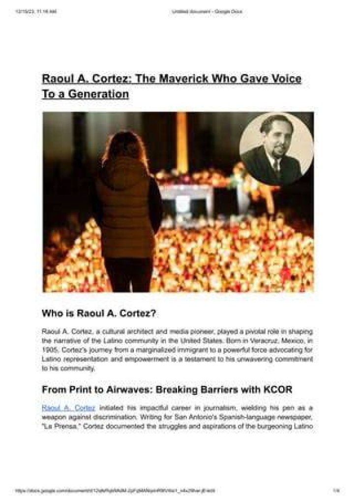Raoul A. Cortez Illness And Health Issue: What Killed Him