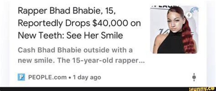 Rapper Bhad Bhabie, 15, Reportedly Drops 40,000 on New Teeth See Her