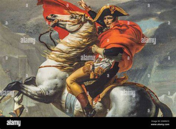 &raquo; JacquesLouis David, Napoleon Crossing the Alps