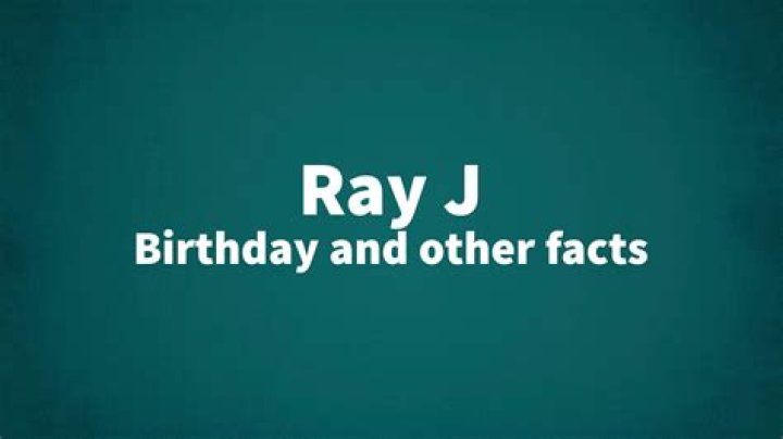 Ray J Age, Bio, Birthday, Family, Net Worth National Today
