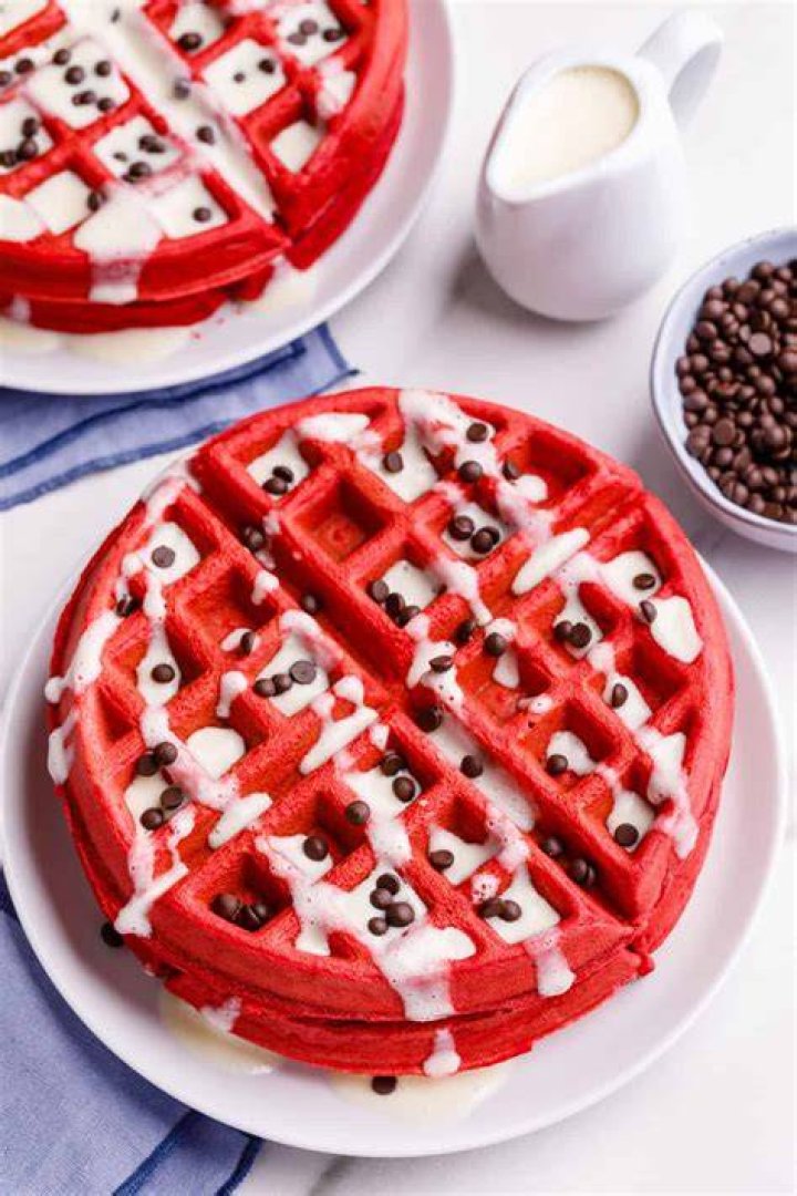 Red Velvet Waffles What the Fork