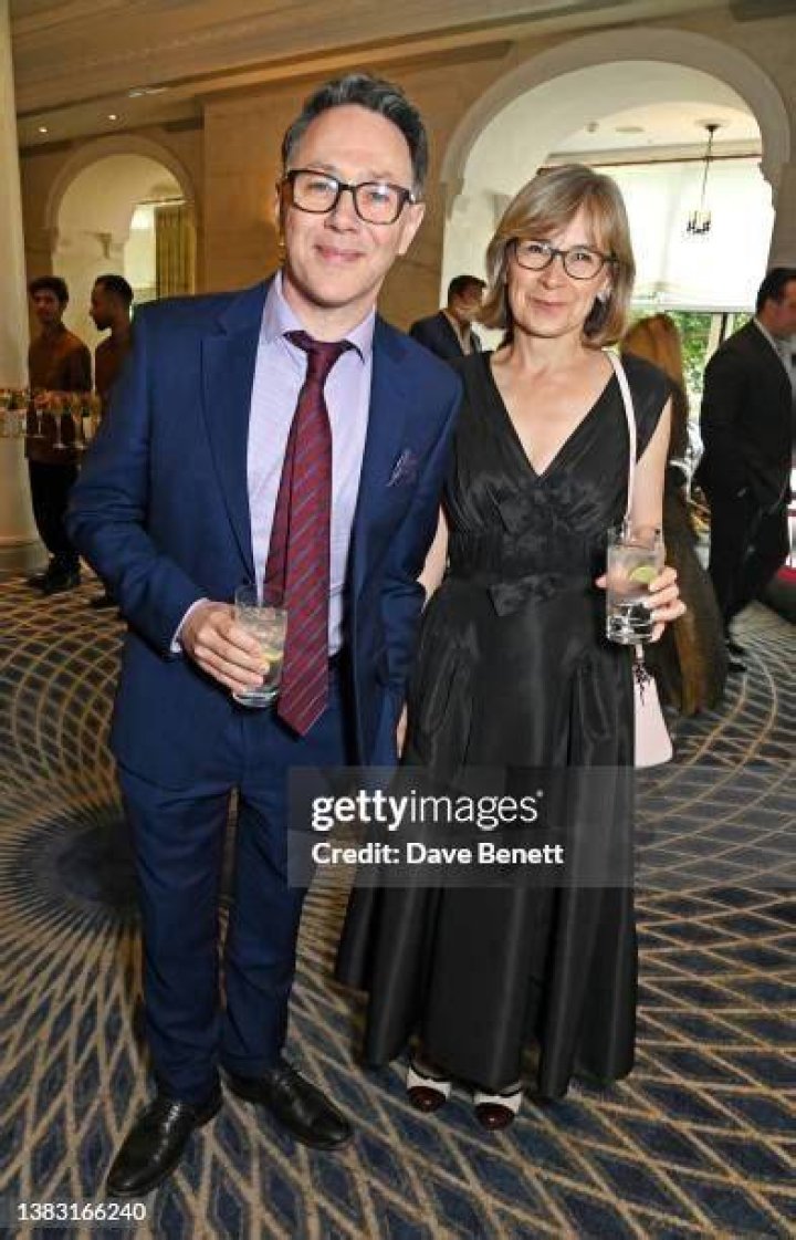 Reece Shearsmith and wife Jane arriving for the 2014 London Critics