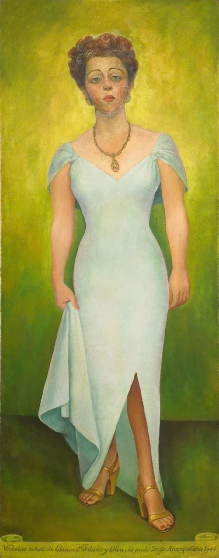 Retrato de Emma Hurtado y Olin 1946 Exhibida en el MUSA de Guadalajara