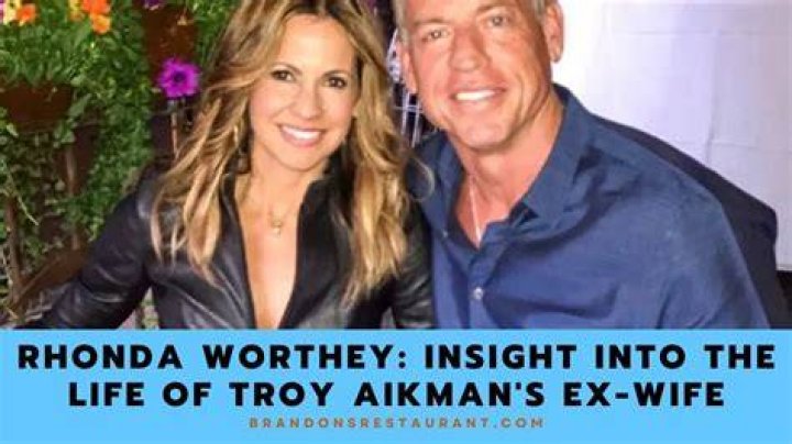 Rhonda Worthey, Troy Aikman's ExWife 5 Fast Facts