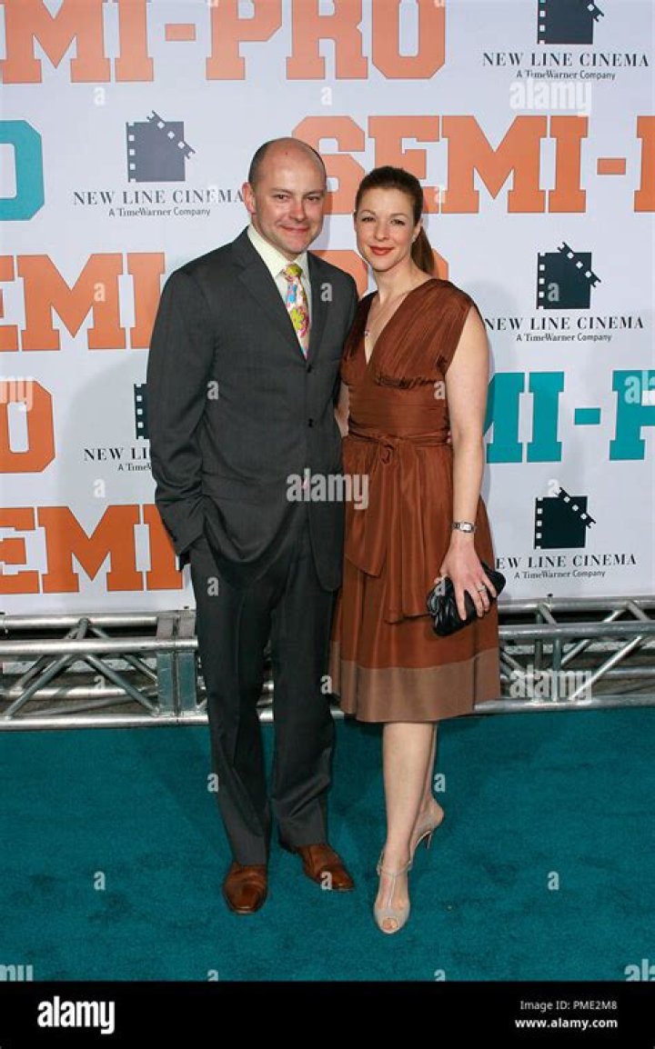 Rob corddry and wife red carpet event hires stock photography and