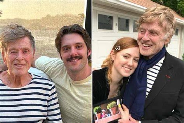 Robert Redford with his kids and grandkids Robert redford wife