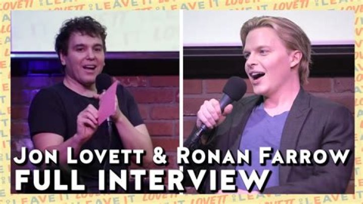Ronan Farrow & Jon Lovett from 2019 Celebrity Engagements E! News