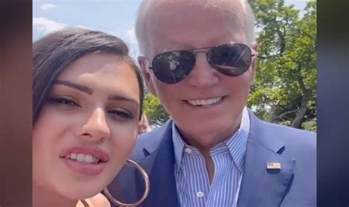 Rose Montoya with Joe Biden