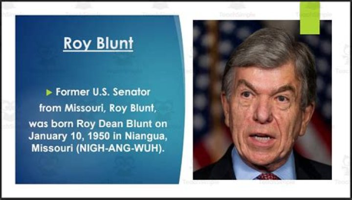 Roy Blunt Celebrity biography, zodiac sign and famous quotes