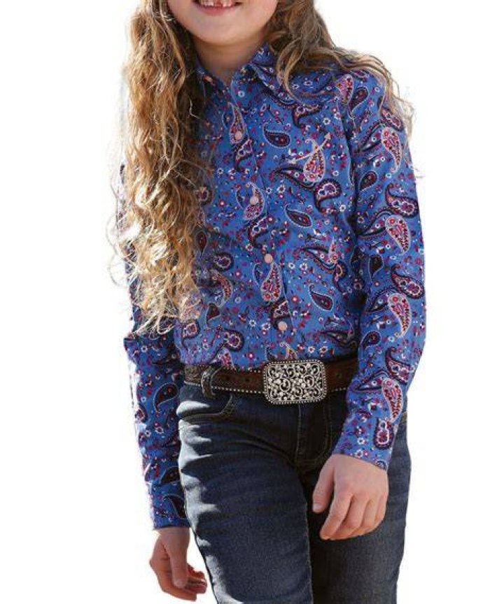 Royal Blue Snap Shirt Cruel Girl Rodeo Outfits, Country Girls Outfits