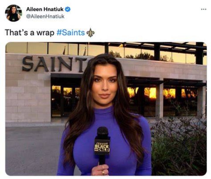 Saints reporter Aileen Hnatiuk reacts to viral Twitter fame