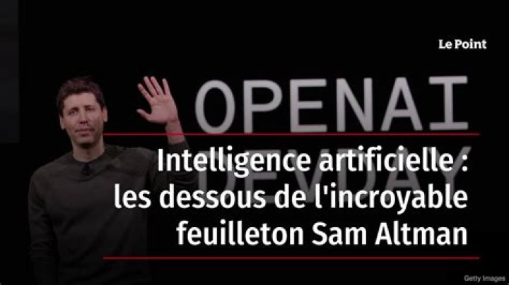 Sam Altman Intelligence artificielle