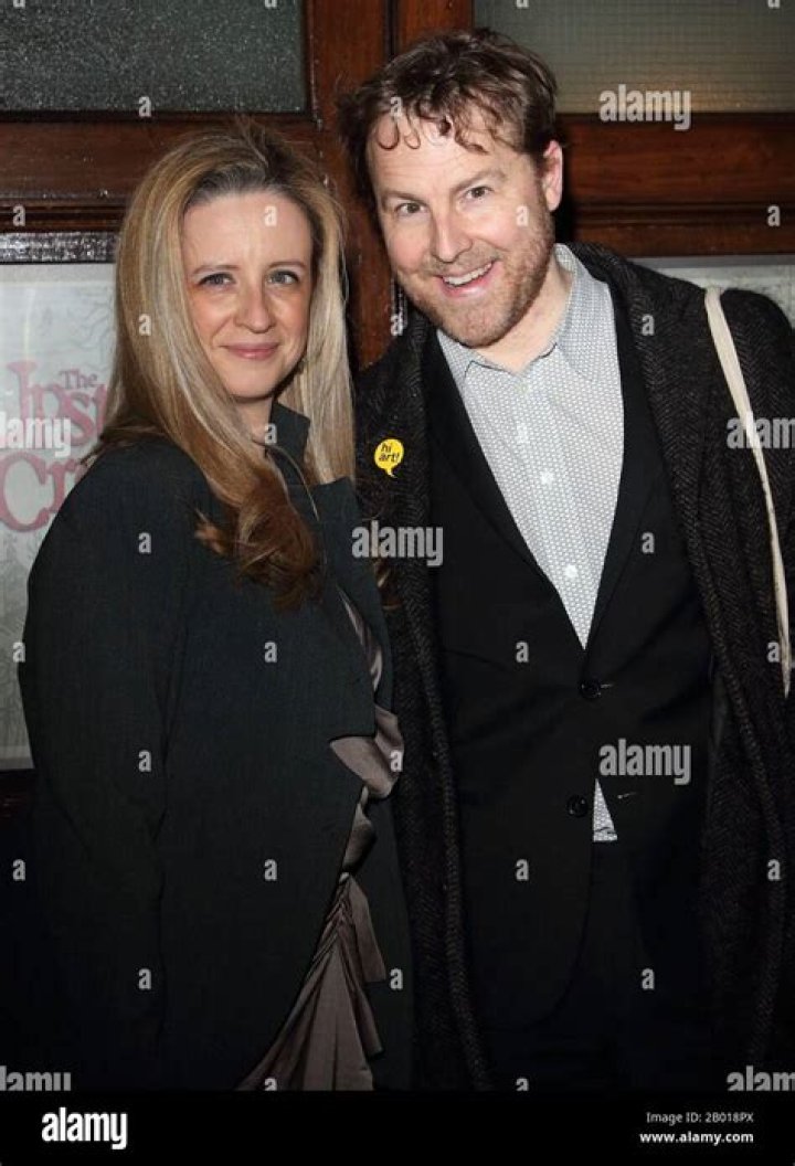 Samuel West and Laura Wade attend the Upstart Crow press night at the
